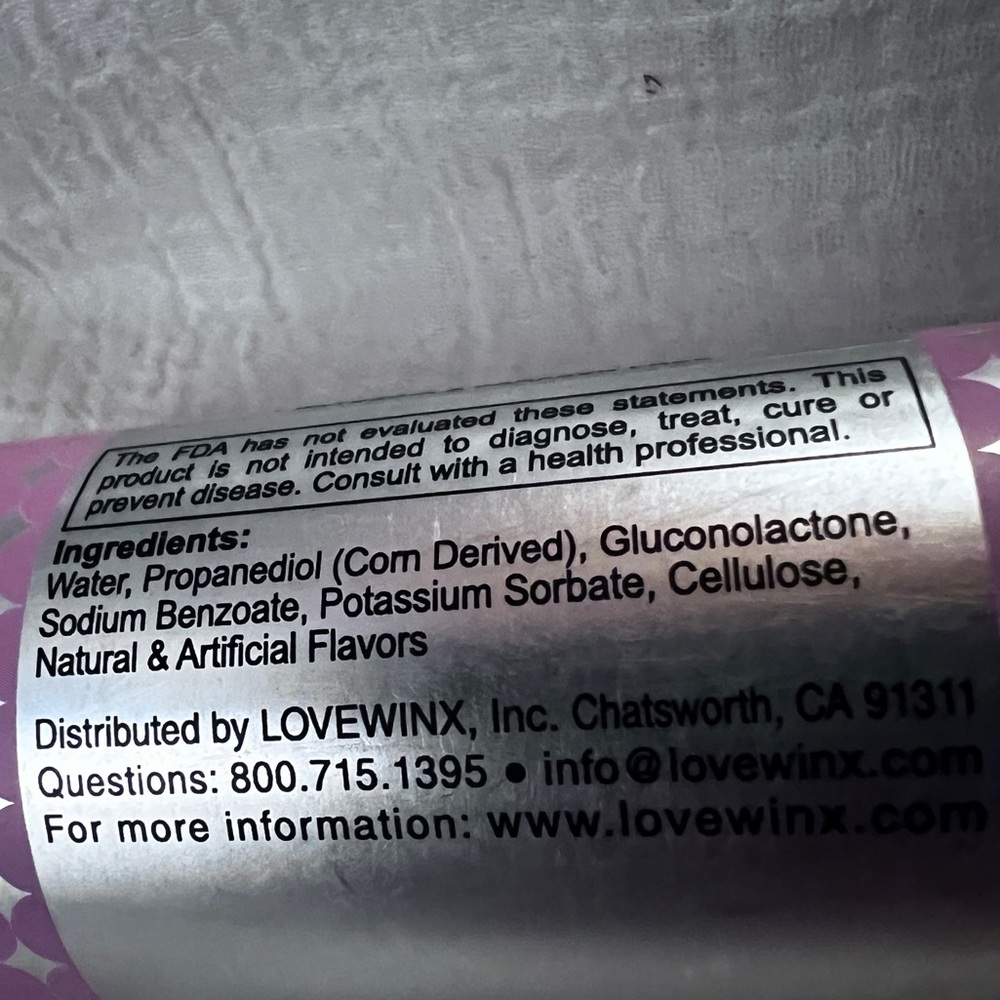 (3) LOVEWINX bottoms up darling thick water based personal moisturizer 4.2oz. - Picture 5 of 7